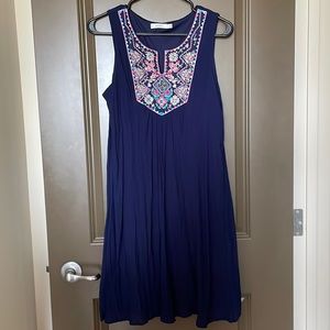 Ricki’s Embroidered Swing dress. Size med